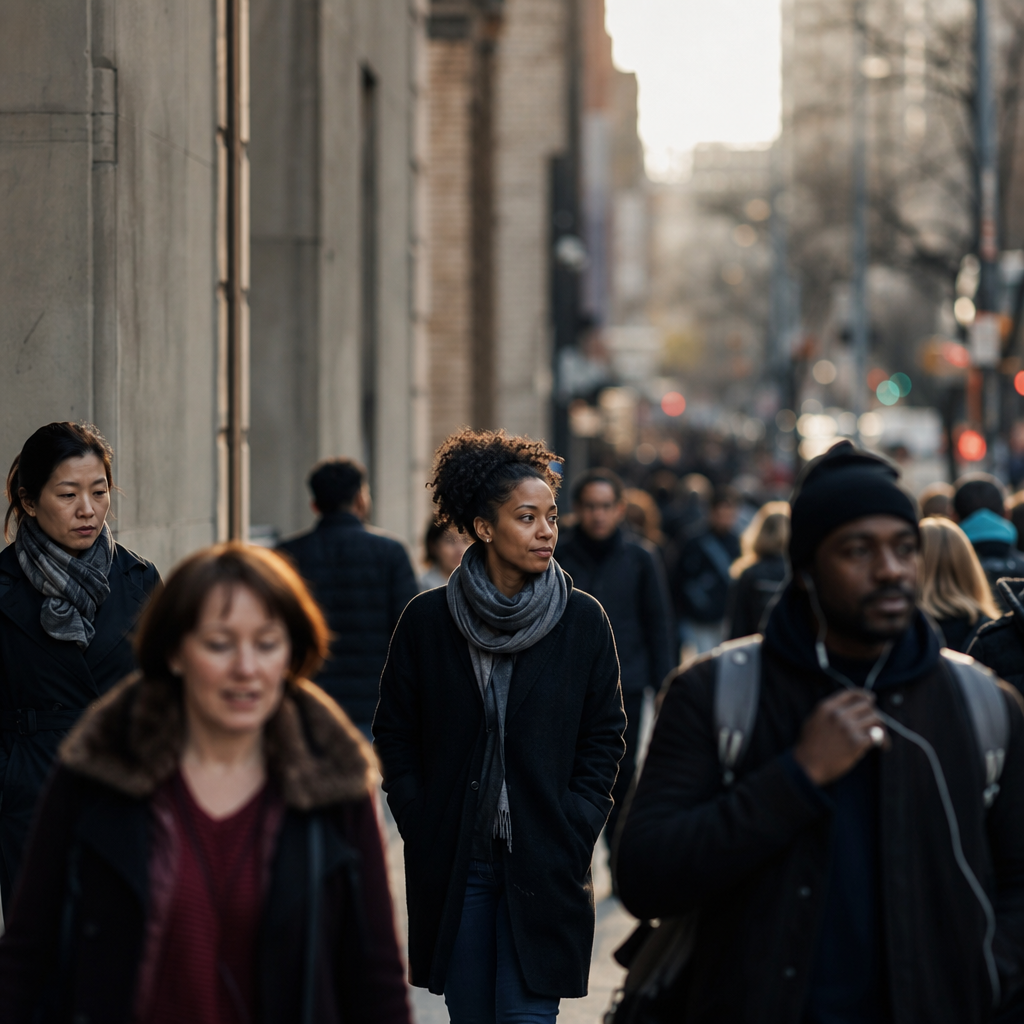 A diverse crowd of people representing the concept of 'all citizens' for an article explaining what universal basic income is.